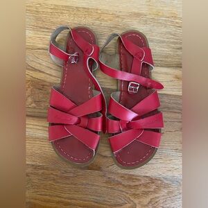 Women’s Red Salt Water Sandals in Size 11